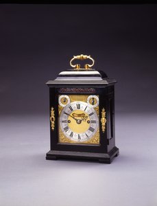 William och Mary slående klocka i miniatyr, nr. 226, c.1690-95 (ebenholts och metall)