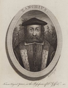 Girolamo Zanchi, italiensk protestantisk reformationspräst (gravyr)