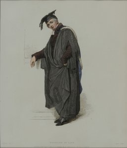 Bachelor of Law, graverad av J. Agar, publicerad i R. Ackermanns 