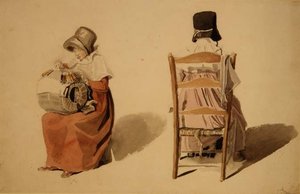 Snörning (akvarell)