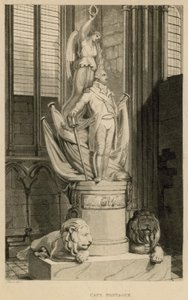 Minnesmärke till kapten Montague, Westminster Abbey, London av Thomas Uwins