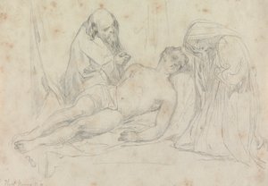 The Death of - uppsättning av William Etty R.A. av Thomas Uwins