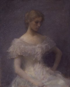 Ung flicka sittande, 1896.