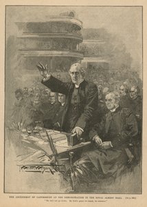 Ärkebiskop av Canterbury vid demonstrationen i Royal Albert Hall av Thomas Walter Wilson