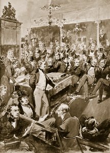 Sir Robert Peel i huset, 1846, illustration från 