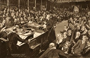 Lords and Commons som tog emot Hans Majestäts preliminära förklaring, från 