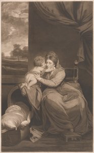 Elizabeth Lady Melbourne med sin son, den ärade. Peniston lamm