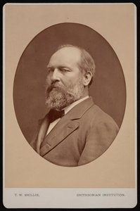 Porträtt av James Abram Garfield 1831-1881, juni 1880.