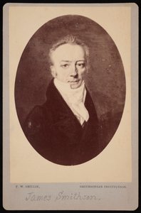 Porträtt av James Smithson 1765-1829, 1816 fotograferat 1870-talet.
