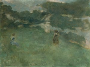 Eremitthruskan av Thomas Wilmer Dewing