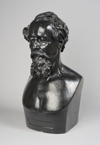 Kopia av en byst av Charles Dickens av Thomas Woolner