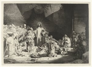 Predikar Kristus (The Hundred Guilder Print)