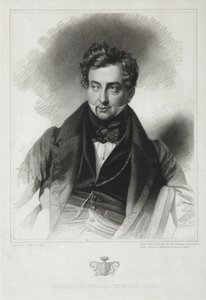 Porträtt av greve Mikhail Yurievich Vilegorsky 1788-1856, tidigt 1830-tal