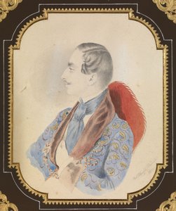 Porträtt av Ilya Mikhaylovich Miklashevsky, 1844