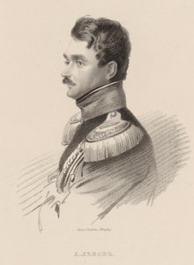 Porträtt av kompositören Alexei Fyodorovich Lvov 1798-1870.