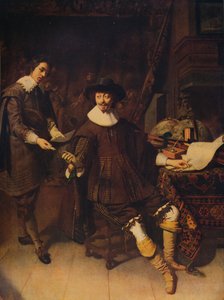 Constantijn Huygens och hans kontorist, 1627, c1915