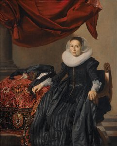 Porträtt av en ung kvinna av Thomas de Keyser