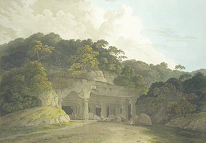 The Entrance to the Elephanta Cave, skylt 58 från 
