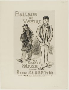 Ballade du Ventre av Théophile Alexandre Pierre Steinlen