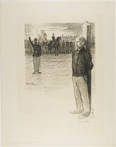 Civil rehabilitering och militär avrättning av Théophile Alexandre Pierre Steinlen