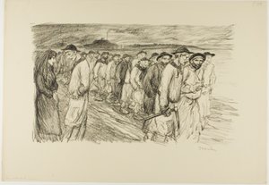 På väg ut ur gruvan av Théophile Alexandre Pierre Steinlen