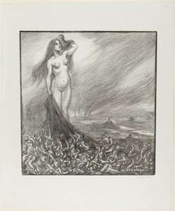 Hyllning till Zola av Théophile Alexandre Pierre Steinlen