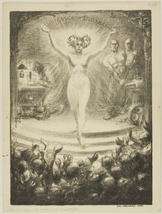Program för en matiné på Trocadéro av Théophile Alexandre Pierre Steinlen