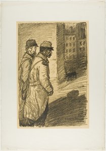 Herrelösa hundar av Théophile Alexandre Pierre Steinlen