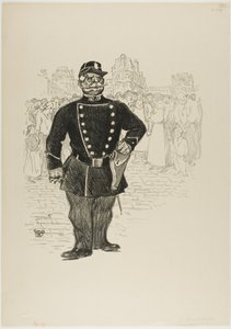Säkerhet på gatan av Théophile Alexandre Pierre Steinlen