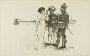 Sanningen och de två soldaterna av Théophile Alexandre Pierre Steinlen
