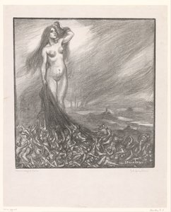 Hyllning till Zola Hommage à Zola (titel på objekt) av Théophile Alexandre Steinlen (signed by artist)