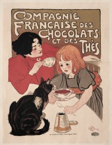 Compagnie Française des Chocolate et des Thés av Théophile Alexandre Steinlen