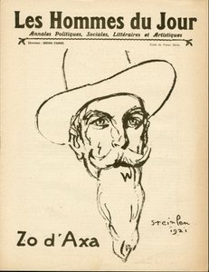 Omslag till ""The Men of the Day"", Satirical in B & W av Théophile Alexandre Steinlen