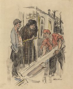 Skvaller, sent 1800-tidigt 1900-tal. av Théophile Alexandre Steinlen