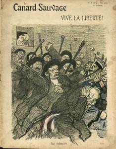 Illustration av Steinlen (1859-1923) för omslaget till Vildanden av Théophile Alexandre Steinlen