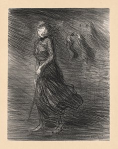 På gatan (Dans la Rue) av Théophile Alexandre Steinlen