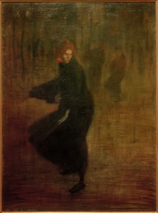 Ung kvinnlig arbetare på gatan av Théophile Alexandre Steinlen