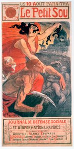 Le Petit Sou, socialistisk tidskrift av Théophile Steinlen, 1900