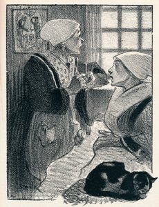 Frankrikes kvinnor från kvinnosånger, 1897, 1898 av Théophile Alexandre Steinlen