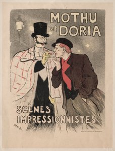 Mothu och Doria - impressionistiska scener, 1893. av Théophile Alexandre Steinlen