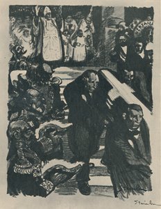 Rochefort dör, 1898, 1919 av Théophile Alexandre Steinlen