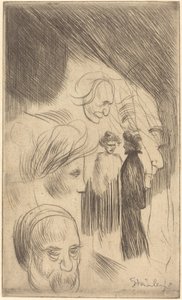 Skissplatta, 1902. av Théophile Alexandre Steinlen