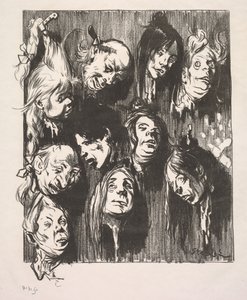 Tio mord för ett öre, 1897. av Théophile Alexandre Steinlen