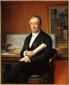 Porträtt av arkitekten Louis Visconti 1791-1853, 1854. av Théophile Vauchelet