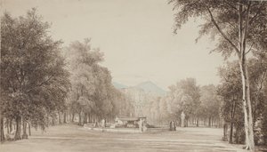 Fra Villa Reale (numera Villa Nazionale) i Neapel