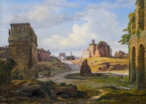 Utsikt från Colosseum mot Forum Romanum av Thorald Laessoe