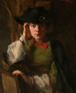 Porträtt av Lizzy Ansingh av Thérèse Schwartze