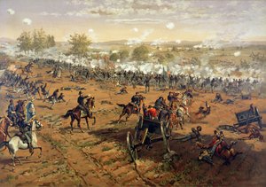 Slaget vid Gettysburg av Thure de (after) Thulstrup