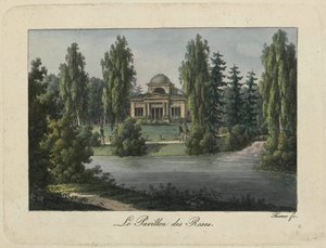 Rosenpaviljongen i Pavlovsk Park, 1810-talet. av Thurner