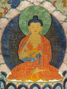 Buddha och Three Jarkata: Mahakapi, Ruru, Shabhmig